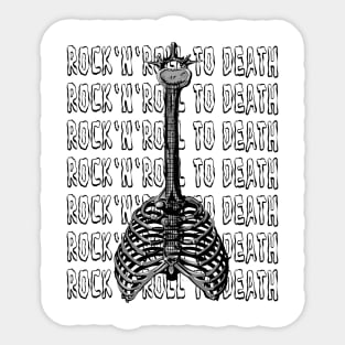 Rock`N`Roll To Death Sticker